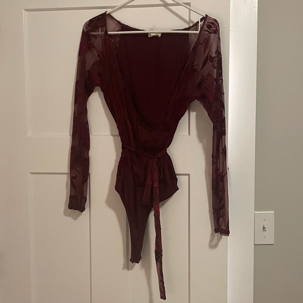 Leith velvet bodysuit